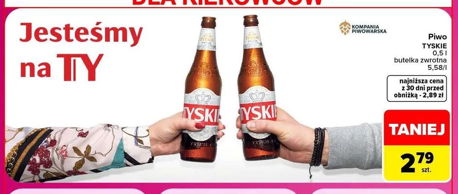 Piwo Tyskie promocja w Carrefour