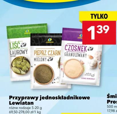 Pieprz czarny mielony Lewiatan promocja w LEWIATAN