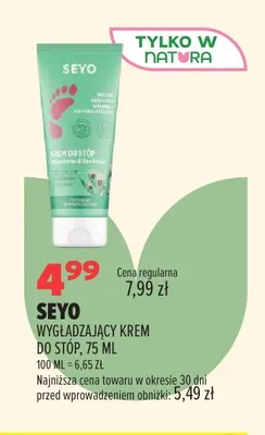 Wygładzający krem do stóp Seyo promocja w Drogerie Natura