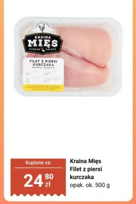 Filet z piersi kurczaka Kraina Mięs promocja w Biedronka