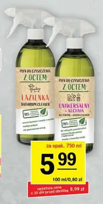 Płyn do czyszczenia z octem Uniwersalny + Kuchnia Gold Drop promocja w Gram Market