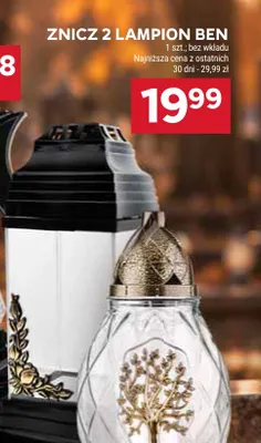 Znicz 2 lampion Ben promocja w Stokrotka