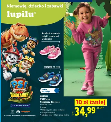 Sneakersy dziecięce Lupilu PSI Patrol promocja