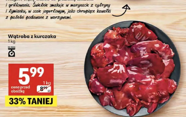 Wątroba z kurczaka promocja w Delikatesy Centrum