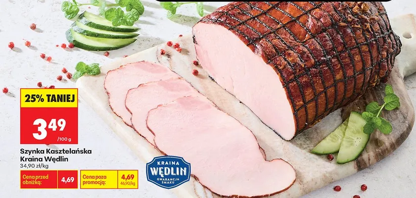 Szynka Kasztelańska Kraina Wędlin promocja w Biedronka