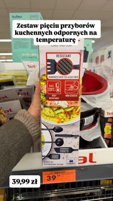 Zestaw przyborów kuchennych Tefal Bienvenue promocja w Biedronka