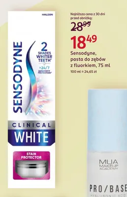 Pasta do zębów z fluorkiem Sensodyne promocja w Rossmann