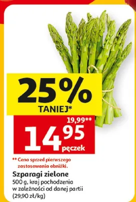 Szparagi zielone promocja w Auchan