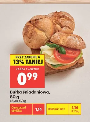 Bułka śniadaniowa promocja w Biedronka