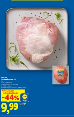 Szynka wieprzowa Rzeźnik XXL promocja w Lidl
