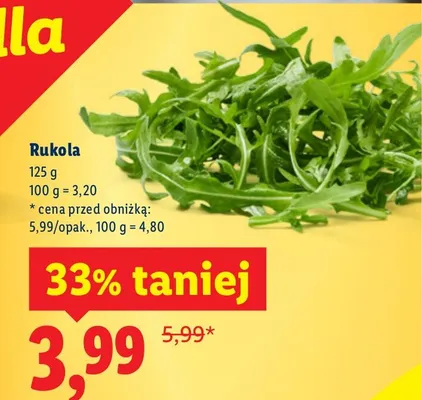 Rukola promocja w Lidl