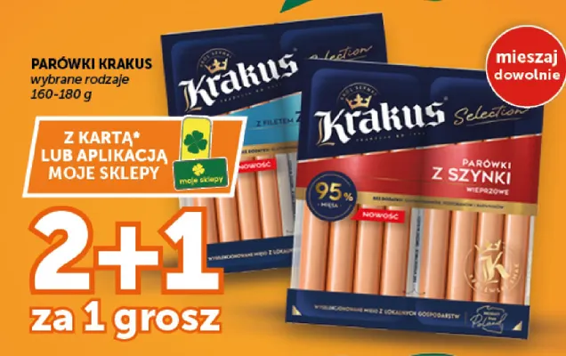 Parówki Krakus z filetem promocja w Groszek