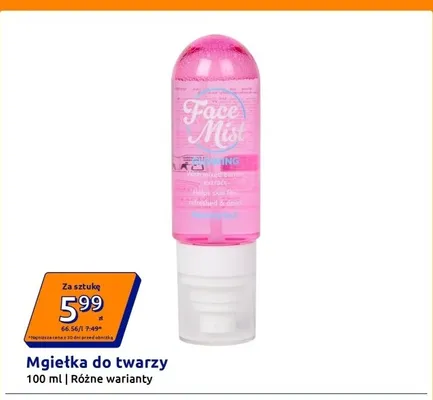 Mgiełka do twarzy The Beauty Dept. promocja w Action