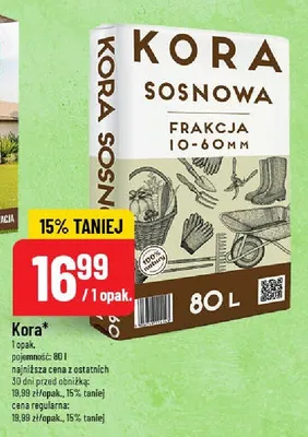 Kora sosnowa frakcja 10-60mm promocja w POLOmarket