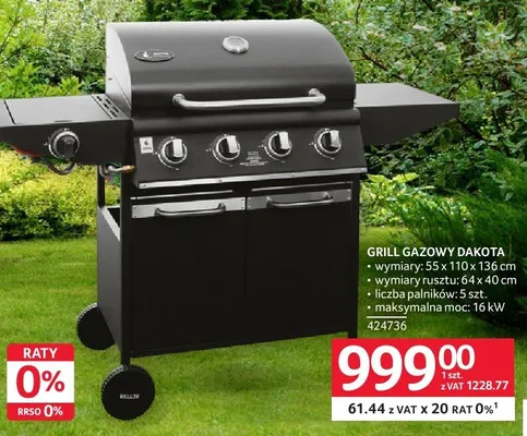 Grill gazowy Dakota promocja w Selgros