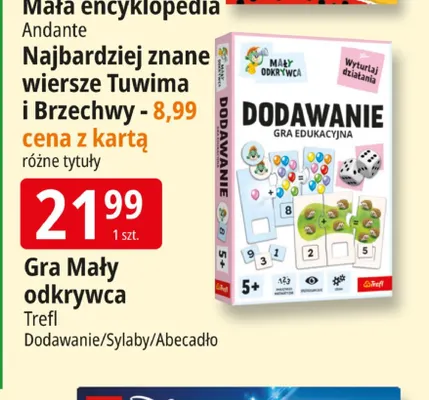 Gra Mały odkrywca Dodawanie Trefl promocja w Leclerc