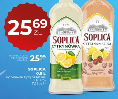 Wódka Soplica Cytryna-Malina promocja w Duży Ben