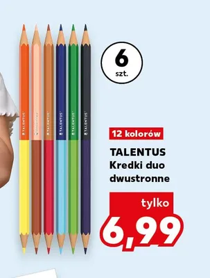 Kredki duo dwustronne Talentus 6-pak promocja w BACK TO SCHOOL