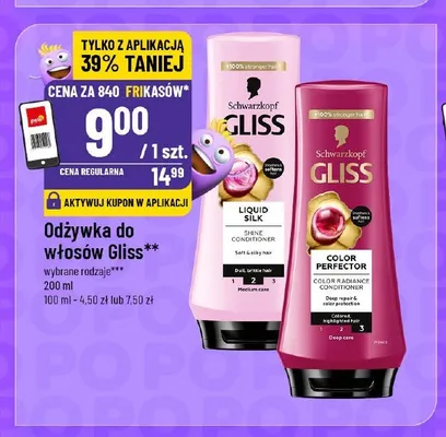 Odżywka do włosów Gliss Liquid Silk promocja w POLOmarket