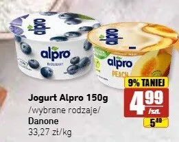 Jogurt brzoskwiniowy Alpro promocja w API Market