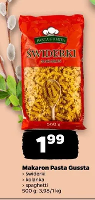 Makaron świderki promocja w Netto