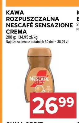 Kawa rozpuszczalna Nescafe Sensazione Crema promocja w Stokrotka