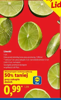 Limetki promocja w Lidl