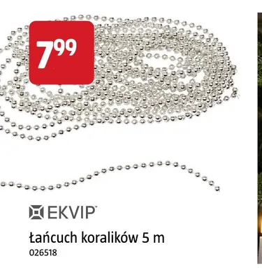 Łańcuch koralików 5 m Ekvip promocja w Jula