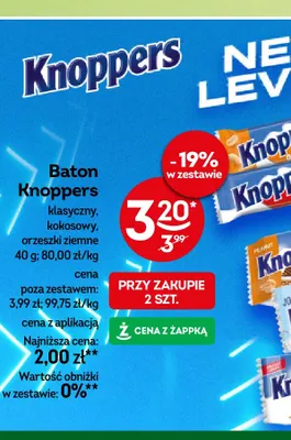 Baton Knoppers kokosowy promocja w Żabka