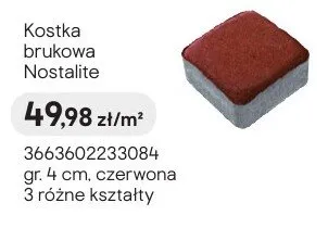 Kostka brukowa Nostalite czerwona promocja w Castorama