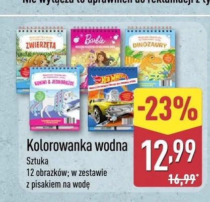 Kolorowanka wodna Hot Wheels promocja w Aldi