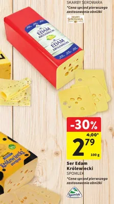 Ser Edam Królewiecki Spomlek promocja w Intermarche