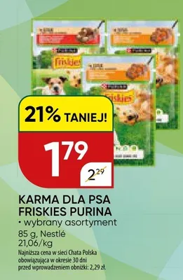 Karma dla psa Friskies Purina promocja w Chata Polska