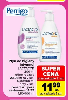 Płyn do higieny intymnej Lactacyd promocja w Carrefour