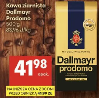 Kawa ziarnista Prodomo promocja w Delikatesy Centrum