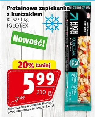 Proteinowa zapiekanka z kurczakiem promocja w Prim Market