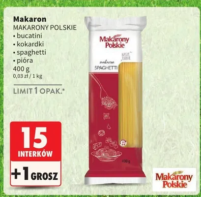 Makaron spaghetti promocja w Intermarche
