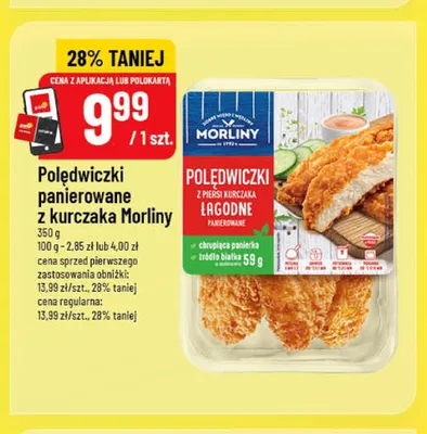 Polędwiczki panierowane z kurczaka Morliny promocja w POLOmarket