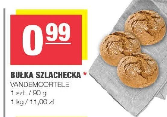 Bułka szlachecka VANDEMOORTELE promocja w SPAR