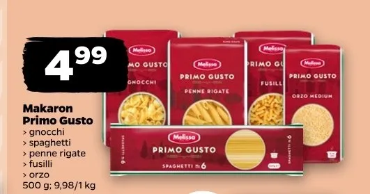Makaron spaghetti Primo Gusto promocja w Netto