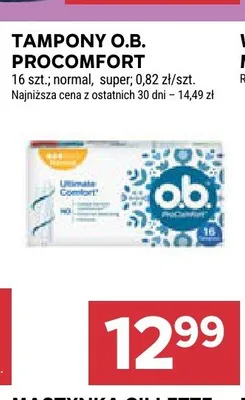 Tampony O.B. ProComfort promocja w Stokrotka