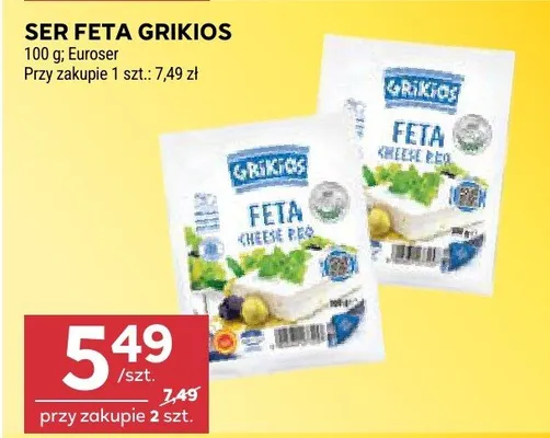 Ser Feta Grikios promocja w Stokrotka