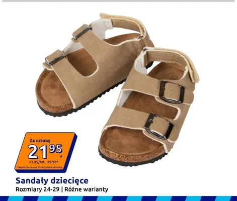 Sandały dziecięce Rozmiary 24-29 promocja w Action