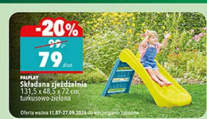 Składana zjeżdżalnia Palplay promocja w Biedronka