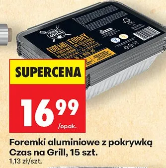 Foremki aluminiowe z pokrywką Czas na Grill promocja w Biedronka