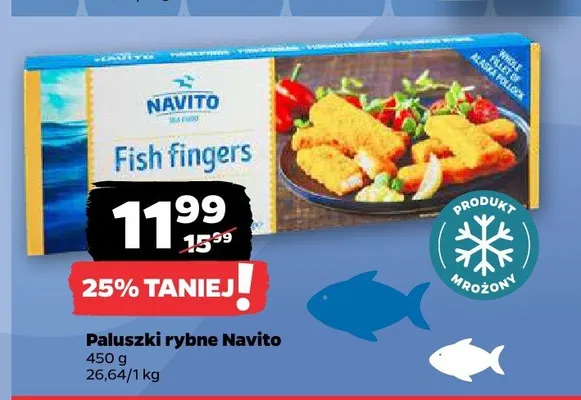 Paluszki rybne Navito promocja w Netto