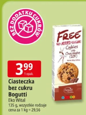 Ciasteczko bez cukru Bonutti promocja w Leclerc