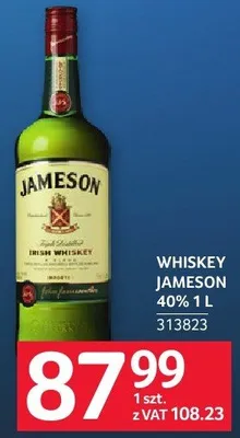 Whiskey JAMESON 40% 700 ML promocja w Selgros