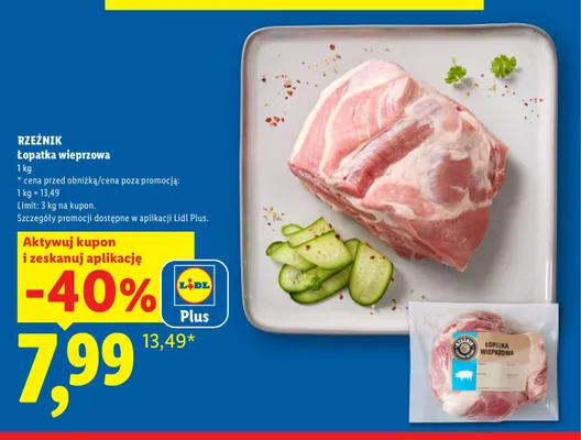 Łopatka wieprzowa Rzeźnik promocja w Lidl