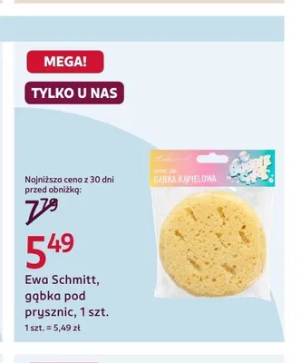 Ewa Schmitt gąbka pod prysznic promocja w Rossmann
